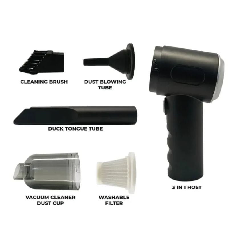 Portable Wireless Vacuum Cleaner 3 In 1 Duster , Blower , Air Pump