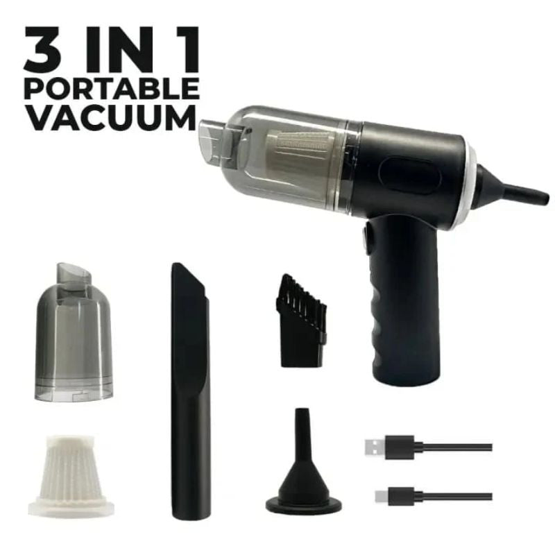 Portable Wireless Vacuum Cleaner 3 In 1 Duster , Blower , Air Pump