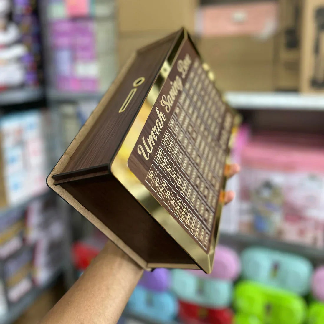Wooden Umrah Saving Box  (Buy 2 get 1 Free)